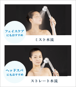 ミスト水流・ストレート水流